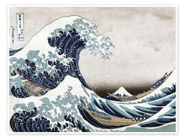 Poster The Great Wave off Kanagawa - Katsushika Hokusai