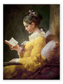 Poster A Young Girl Reading - Jean-Honoré Fragonard