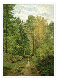Wall art print Forest path - Claude Monet