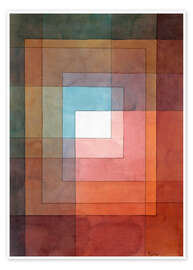 Poster White Framed Polyphonically - Paul Klee