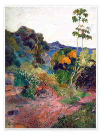 Poster Coastal landscape on Martinique - Paul Gauguin