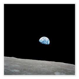 Poster Earth from the Moon - NASA