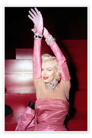 Poster Marilyn Monroe on a staircase