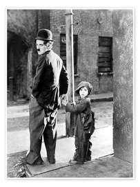 Poster The Kid, Charlie Chaplin, Jackie Coogan, 1921