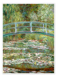 Poster Bridge Over a Pond of Water Lilies - Claude Monet