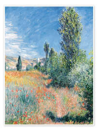 Wall art print Landscape in Saint-Martin Lees - Claude Monet