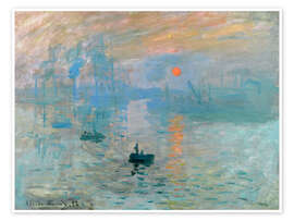 Poster Impression, Sunrise - Claude Monet