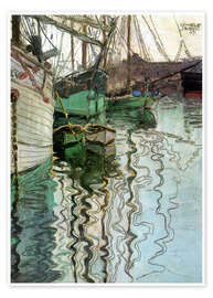 Poster The port at Trieste