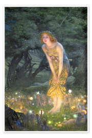 Poster Midsummer Eve - Edward Robert Hughes