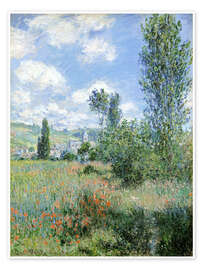 Wall art print Way through the poppies - Claude Monet