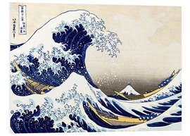 Foam board print The Great Wave off Kanagawa II - Katsushika Hokusai