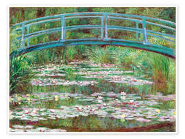 Wall art print Japanese Footbridge, 1899 - Claude Monet