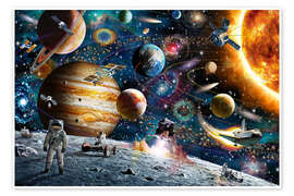 Poster Space Odyssey - Adrian Chesterman