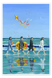 Poster Abbey Road Beach - Peter Adderley