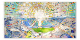 Poster The Sun (detail) - Edvard Munch