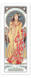 Wall art print Moet &amp; Chandon, Grand Crémant imperial - Alfons Mucha