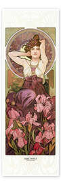 Wall art print The Precious Stones - Amethyst - Alfons Mucha