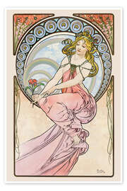 Wall art print The Arts - Painting - Alfons Mucha