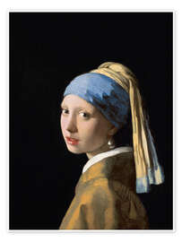 Poster Girl With a Pearl Earring - Jan Vermeer