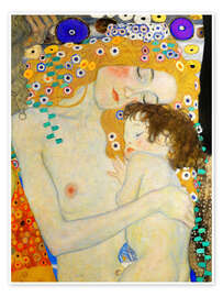 Poster Mother and Child (detail) II - Gustav Klimt