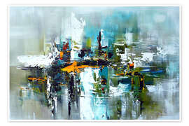 Poster Abstract energy - Theheartofart Gena