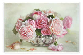 Wall art print Roses bouquet - Lizzy Pe