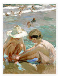 Wall art print The Wounded Foot - Joaquín Sorolla y Bastida