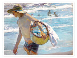 Wall art print Young fisherman - Joaquín Sorolla y Bastida
