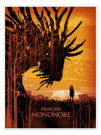 Poster Princess Mononoke - Albert Cagnef