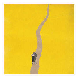 Wall art print Couple path - Carlos Quitério