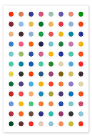 Poster Damien Tribute - Colourful polkadots - THE USUAL DESIGNERS
