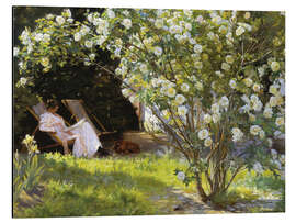 Aluminium print Roses - Peder Severin Krøyer