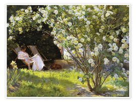 Wall art print Roses - Peder Severin Krøyer