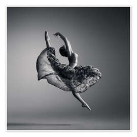 Poster Ballerina jumping high - Johan Swanepoel