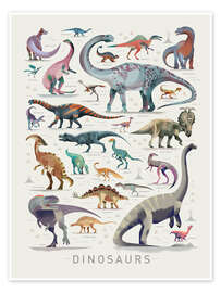Wall art print Dinosaurs I - Dieter Braun