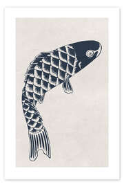 Wall art print Koi - Mori Yūzan
