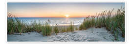 Wall art print Sunset at the Beach - Jan Christopher Becke