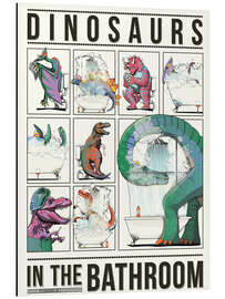 Aluminium print Dinosaurs in the Bathroom - Wyatt9