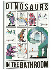 Canvas print Dinosaurs in the Bathroom - Wyatt9