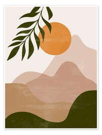 Wall art print Sunset in the mountains - Olga Telnova