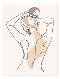Wall art print Feminine back portrait - TAlex