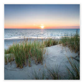 Wall art print Dune landscape at sunset - Jan Christopher Becke