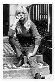 Wall art print Casual Brigitte Bardot