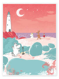Poster The Moomins at the Beach