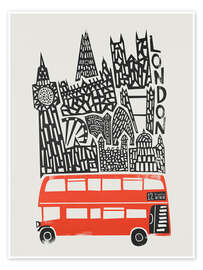 Wall art print London - Fox &amp; Velvet