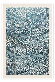 Wall art print Larkspur, blue - William Morris
