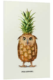 Foam board print Pineappowl - Jonas Loose