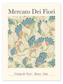 Wall art print Mercato Dei Fiori (Flower Market), Roma