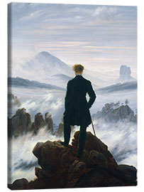 Canvas print Wanderer Above the Sea of Fog - Caspar David Friedrich