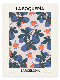 Poster La Boquería Barcelona - EL BUEN LIMÓN